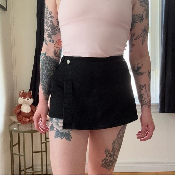 Grunge Y2K Punk Glam Wrap Skort - Picture 1 of 8